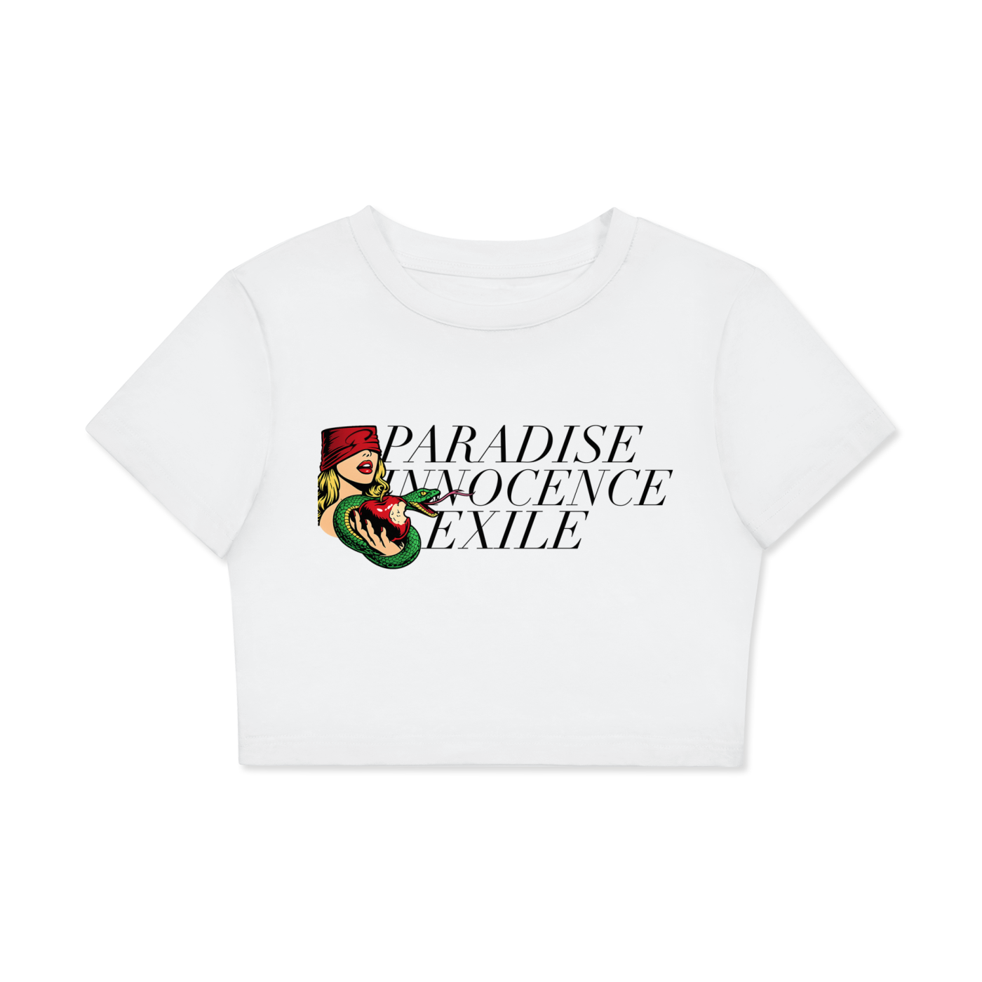 Fitted Crop Cotton T-Shirt