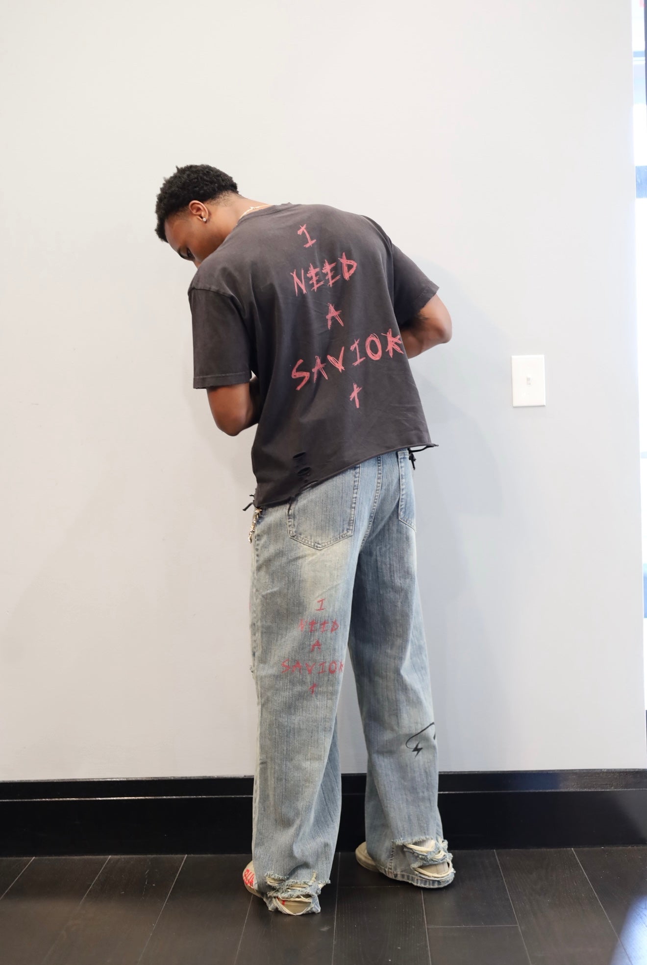 I NEED A SAVIOR DENIM