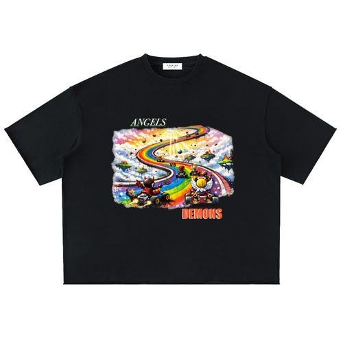 Angels Vs Demons Heavyweight Oversized Tee