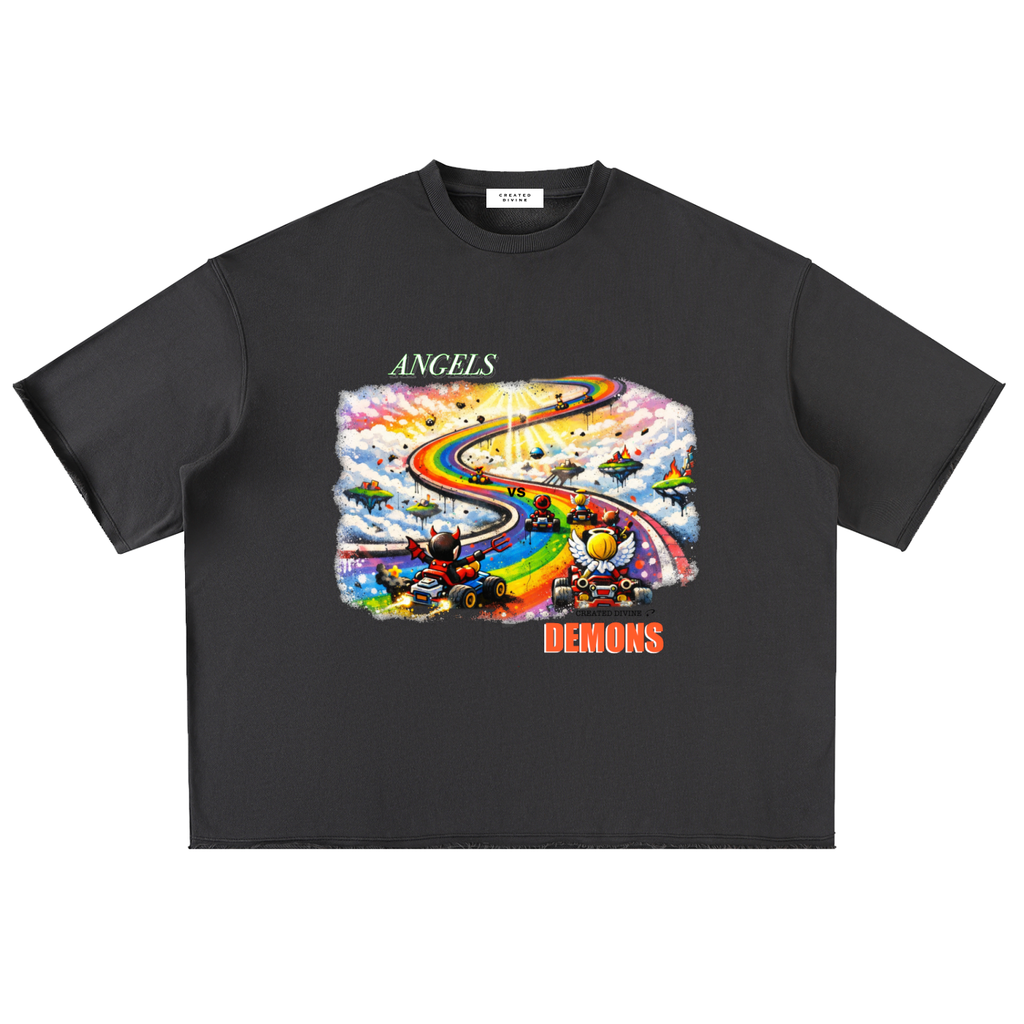 Angels Vs Demons Heavyweight Oversized Tee